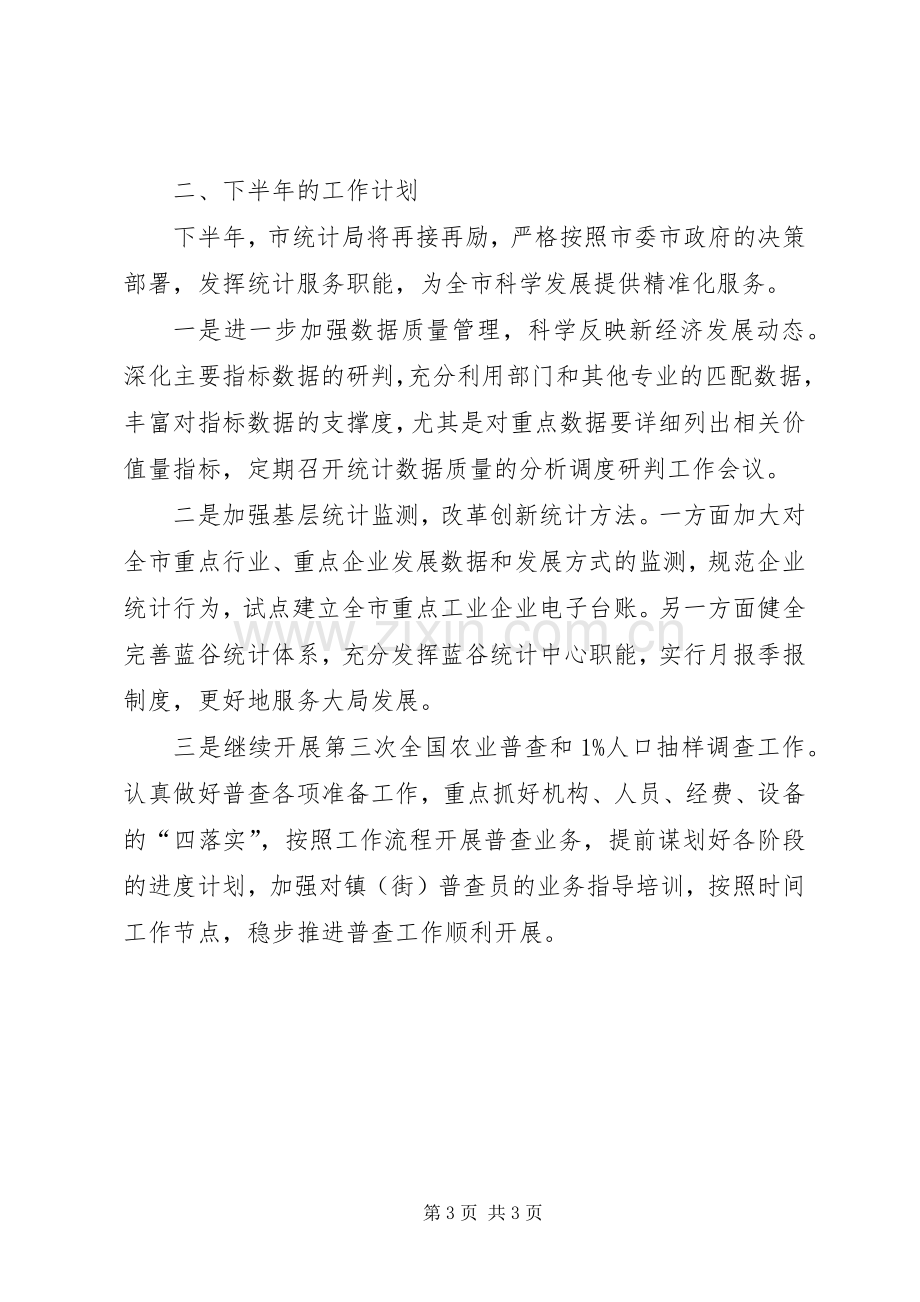 统计局上半年工作总结和下半年工作计划_1.docx_第3页