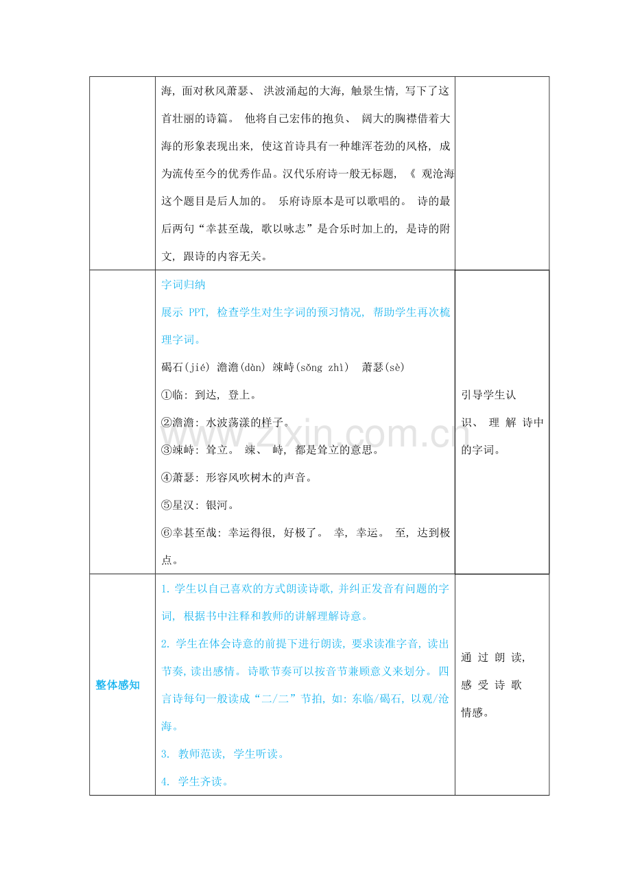 七年级语文上册 第一单元 妙趣自然 4 古代诗歌四首高效教案 新人教版-新人教版初中七年级上册语文教案.docx_第3页