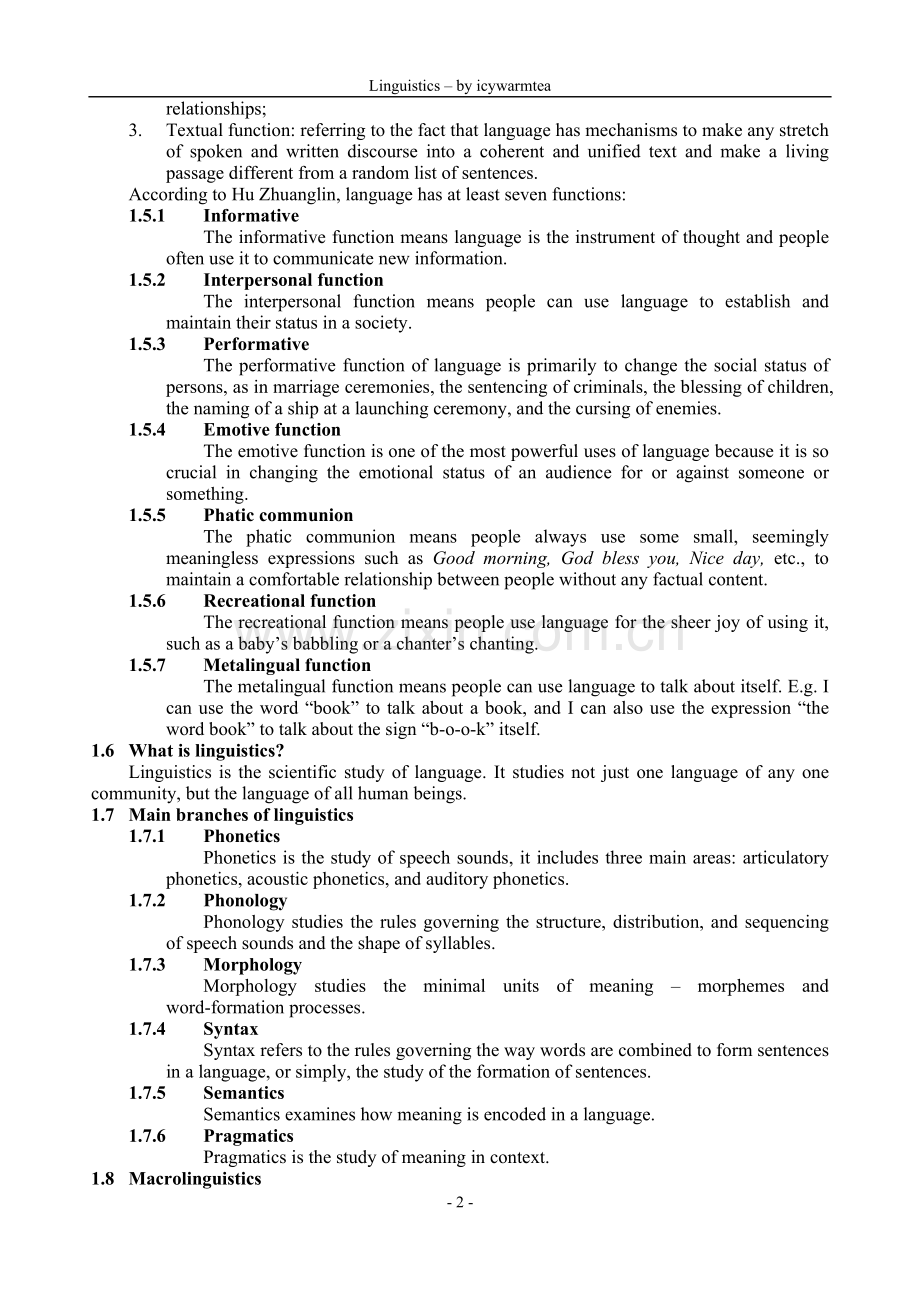 语言学教程（胡壮麟）笔记.doc_第2页