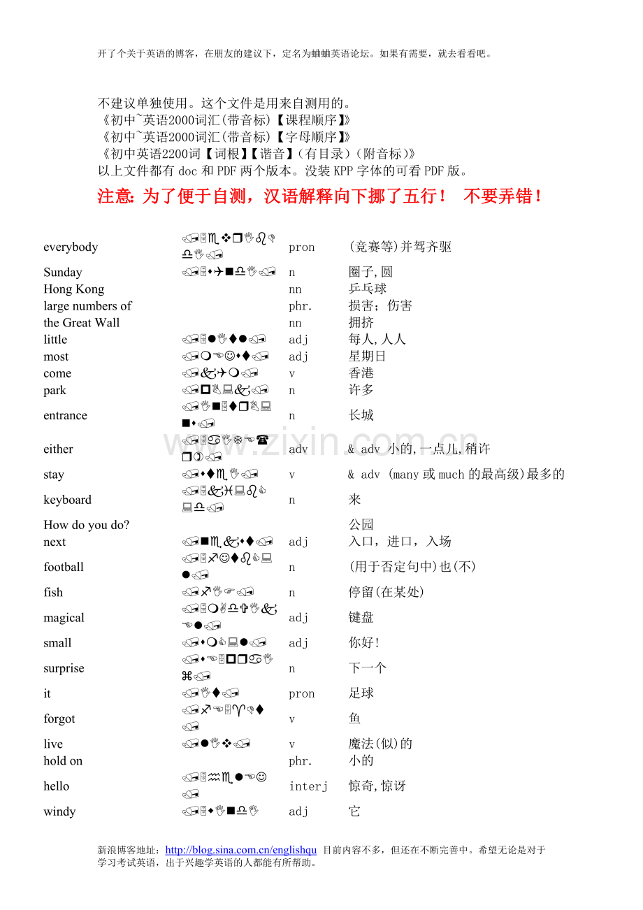 初中英语2200词【乱序】（复习专用）.doc_第1页