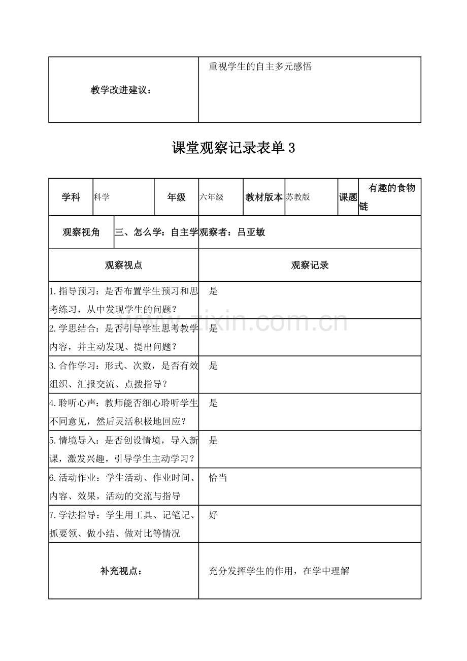 【学员】课堂观察记录表单1.doc_第3页