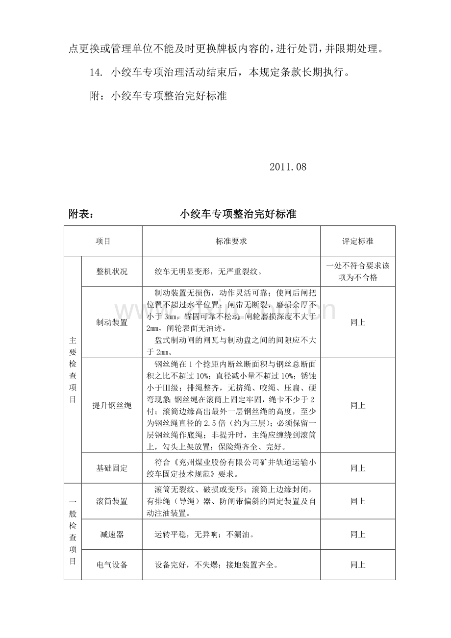 煤矿井下小绞车专项整治及小绞车管理规定.doc_第3页