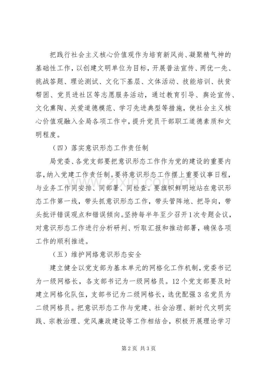 XX年意识形态工作计划.docx_第2页