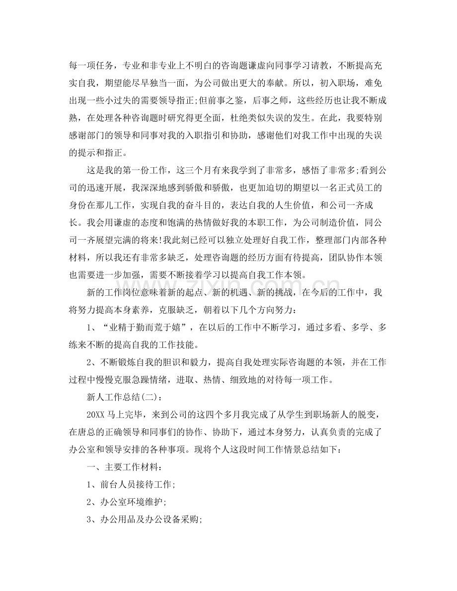 公司销售新人工作参考总结.docx_第2页