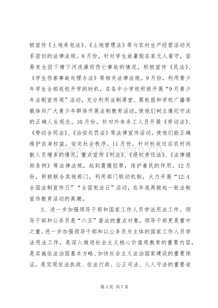 XX年县普法依法治理工作计划.docx_第3页