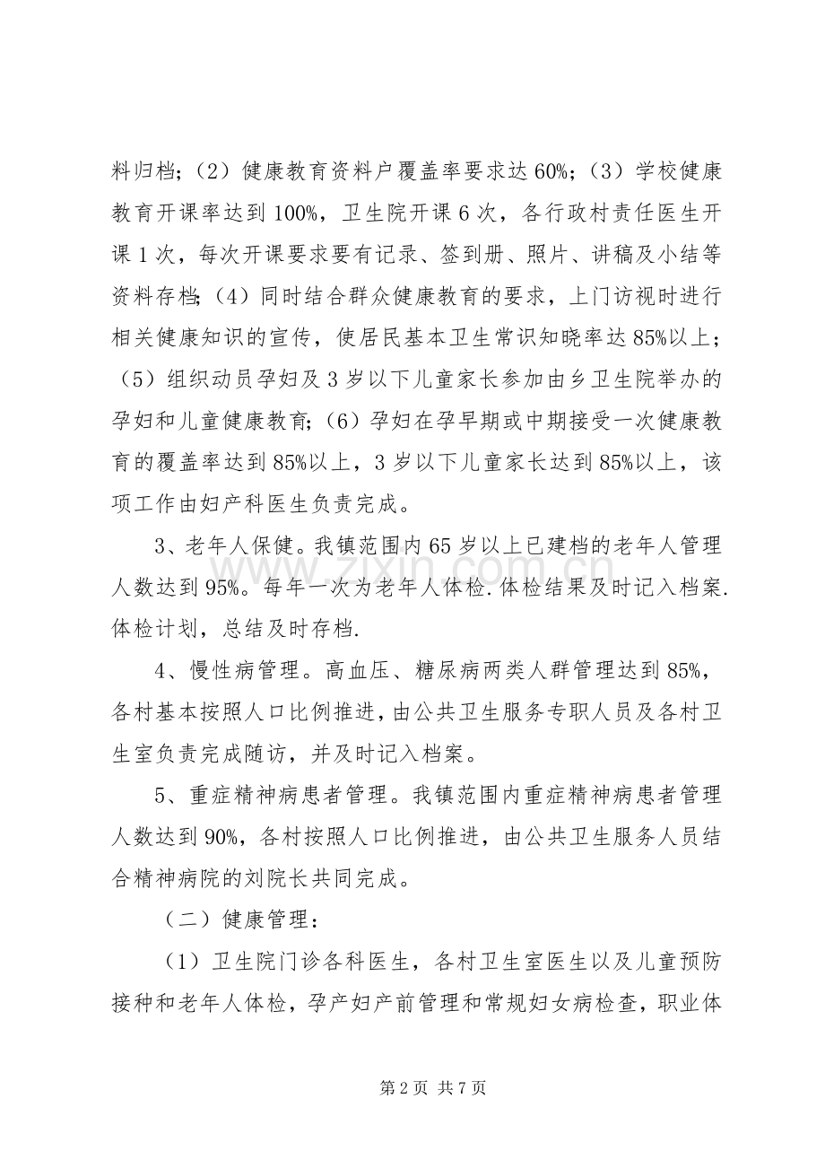 卫生院公共卫生工作计划 .docx_第2页