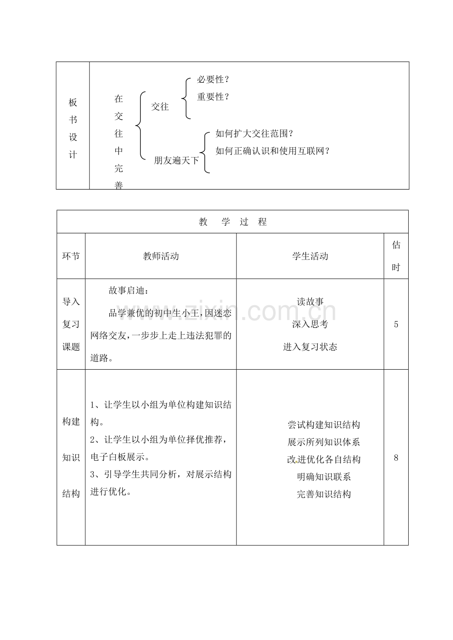 山东省临沭县第三初级中学八年级政治上册《在交往中完善自我》教案 人教新课标版.doc_第2页