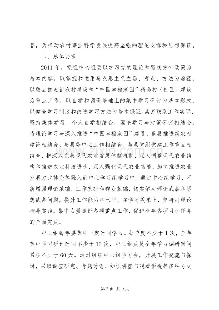 学院XX年党委中心组学习安排计划 .docx_第2页