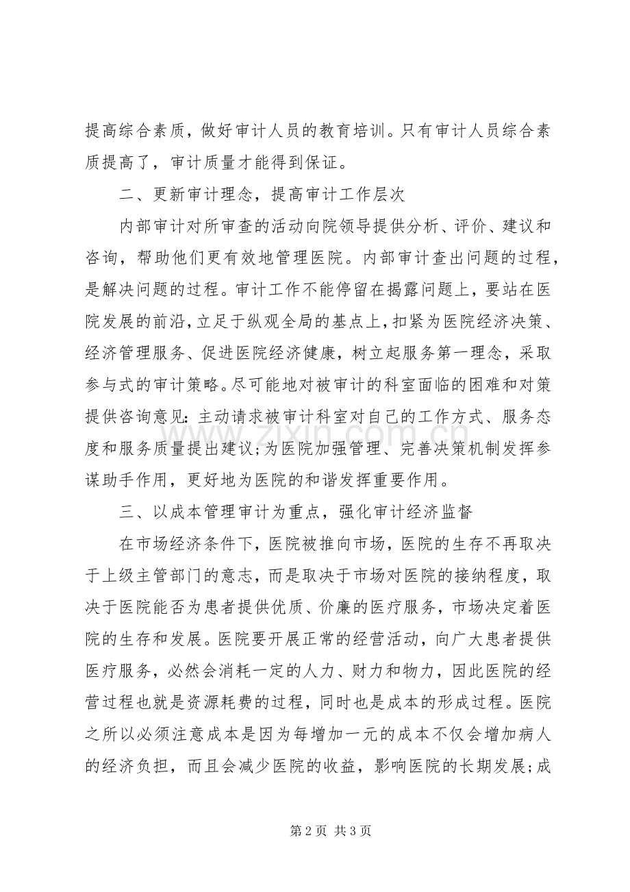 内部审计工作计划[医院内部审计工作计划开头语].docx_第2页