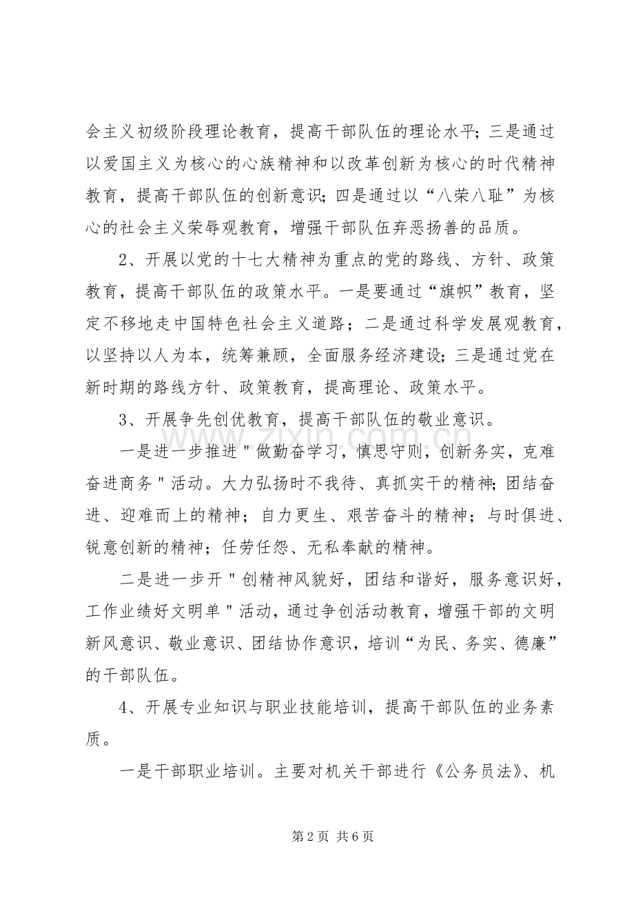 “县商务局机关度学习教育培训计划”教育工作计划.docx_第2页