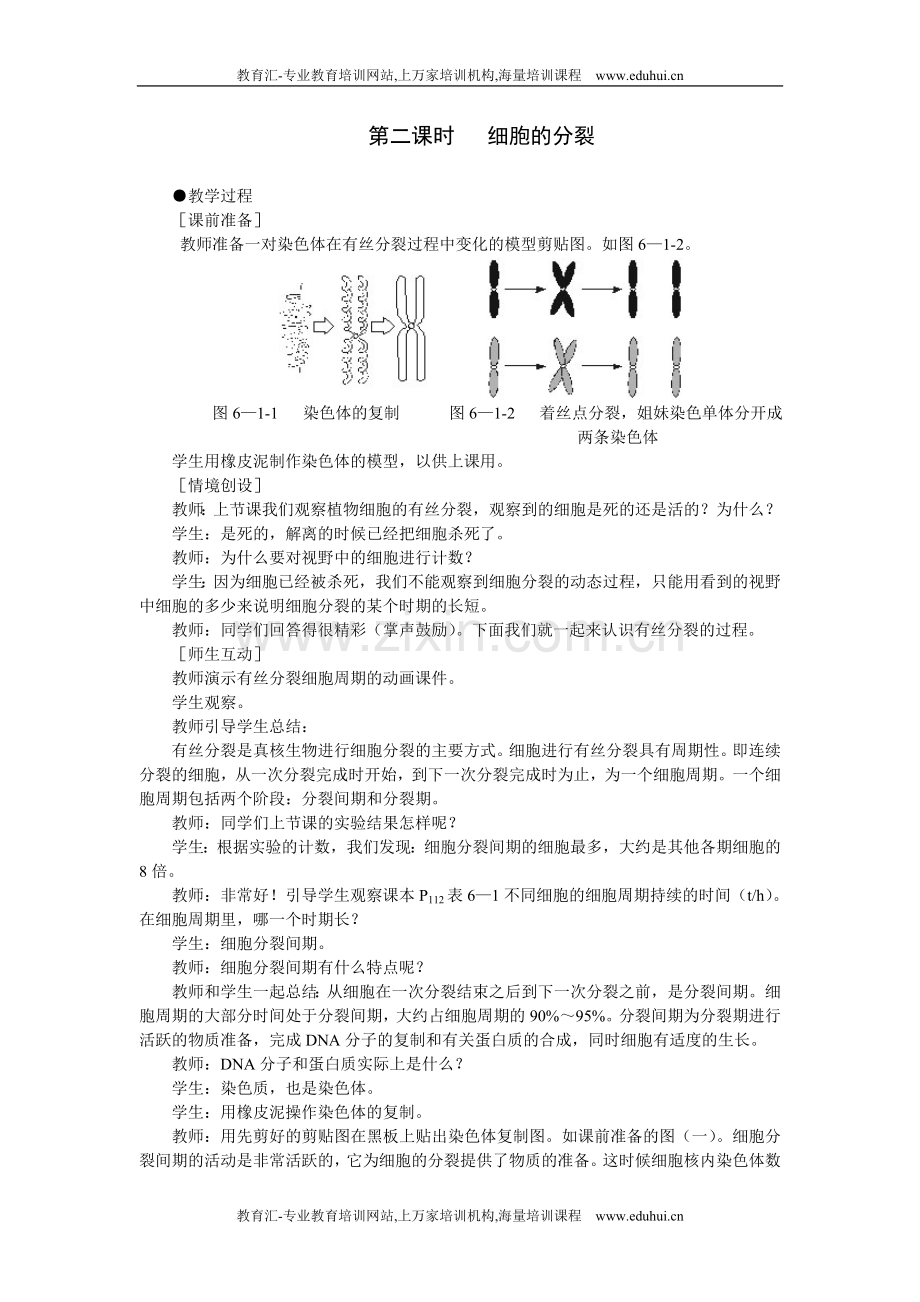 人教新课标高中生物必修一示范教案（细胞的增殖第2课时）.doc_第1页