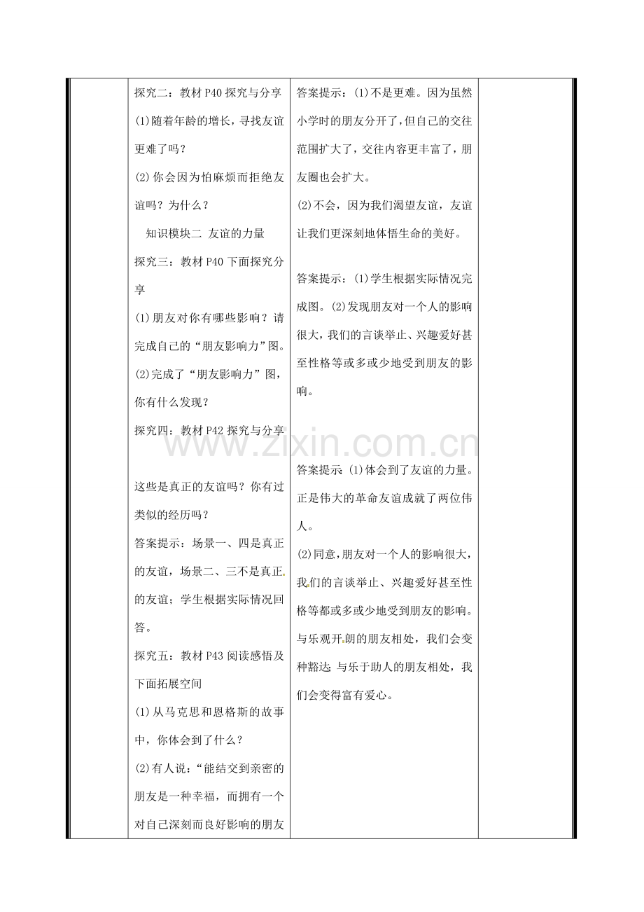 （秋季版）七年级道德与法治上册 第二单元 友谊的天空 第四课 友谊与成长同行 第1框 和朋友在一起电子教案 新人教版-新人教版初中七年级上册政治教案.doc_第3页