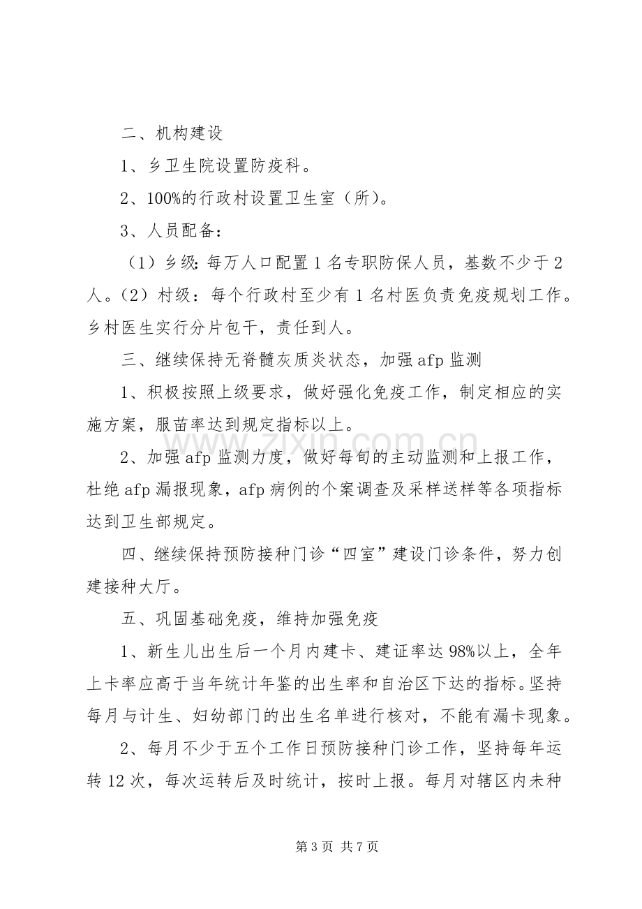 XX年崔庄乡免疫规划工作计划 .docx_第3页