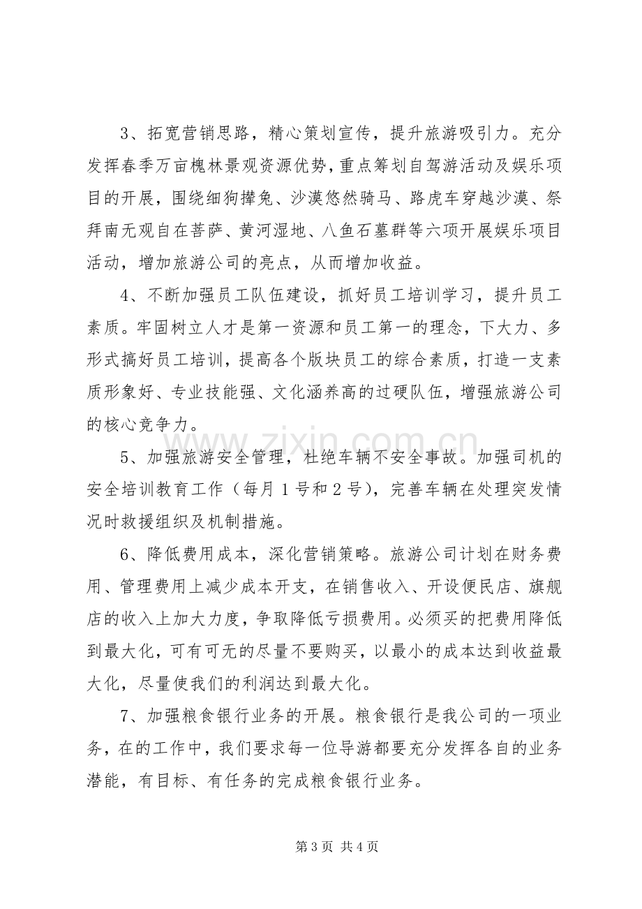 XX年企业工作计划 .docx_第3页