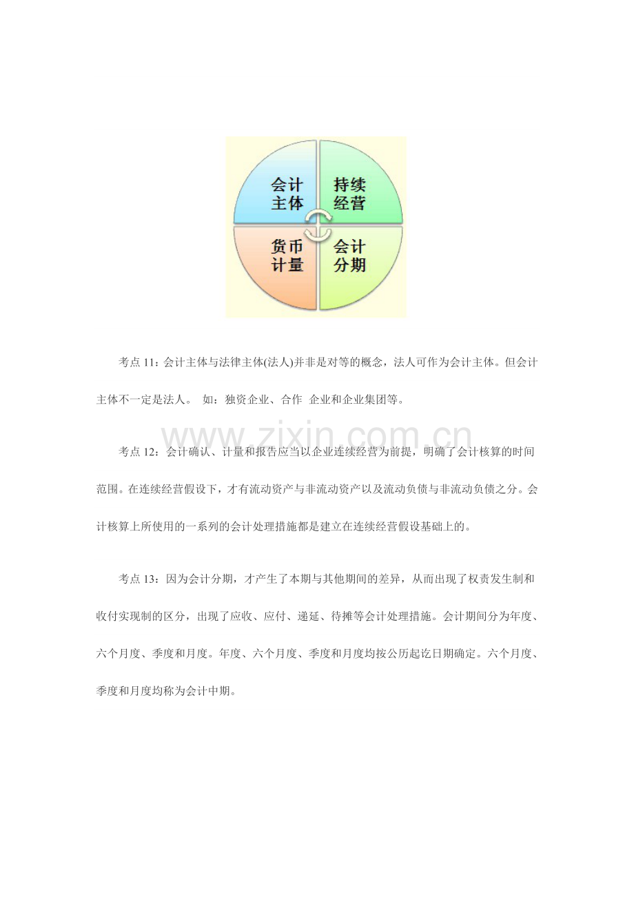 2024年会计从业资格考试会计基础考点总结汇总.doc_第3页