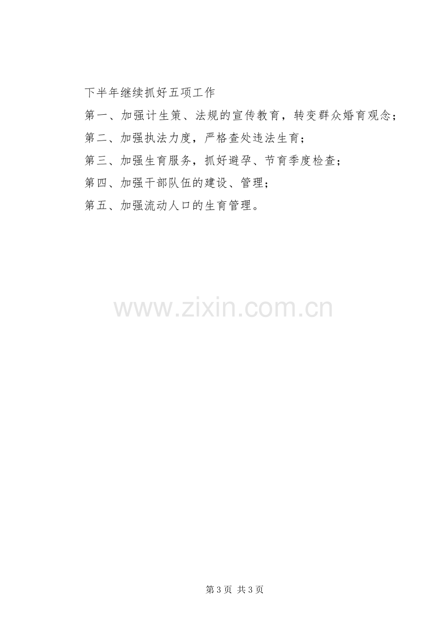 [XX镇上半年计划生育工作总结]个人工作总结.docx_第3页