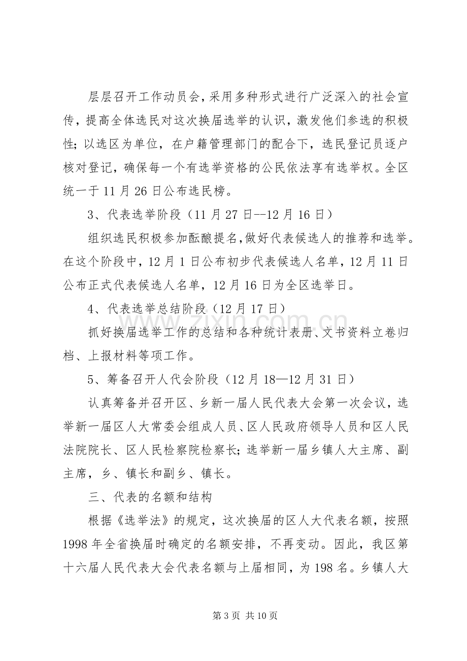 在区、乡(镇)两级人大换届选举动员大会上的讲话(安排部署).docx_第3页