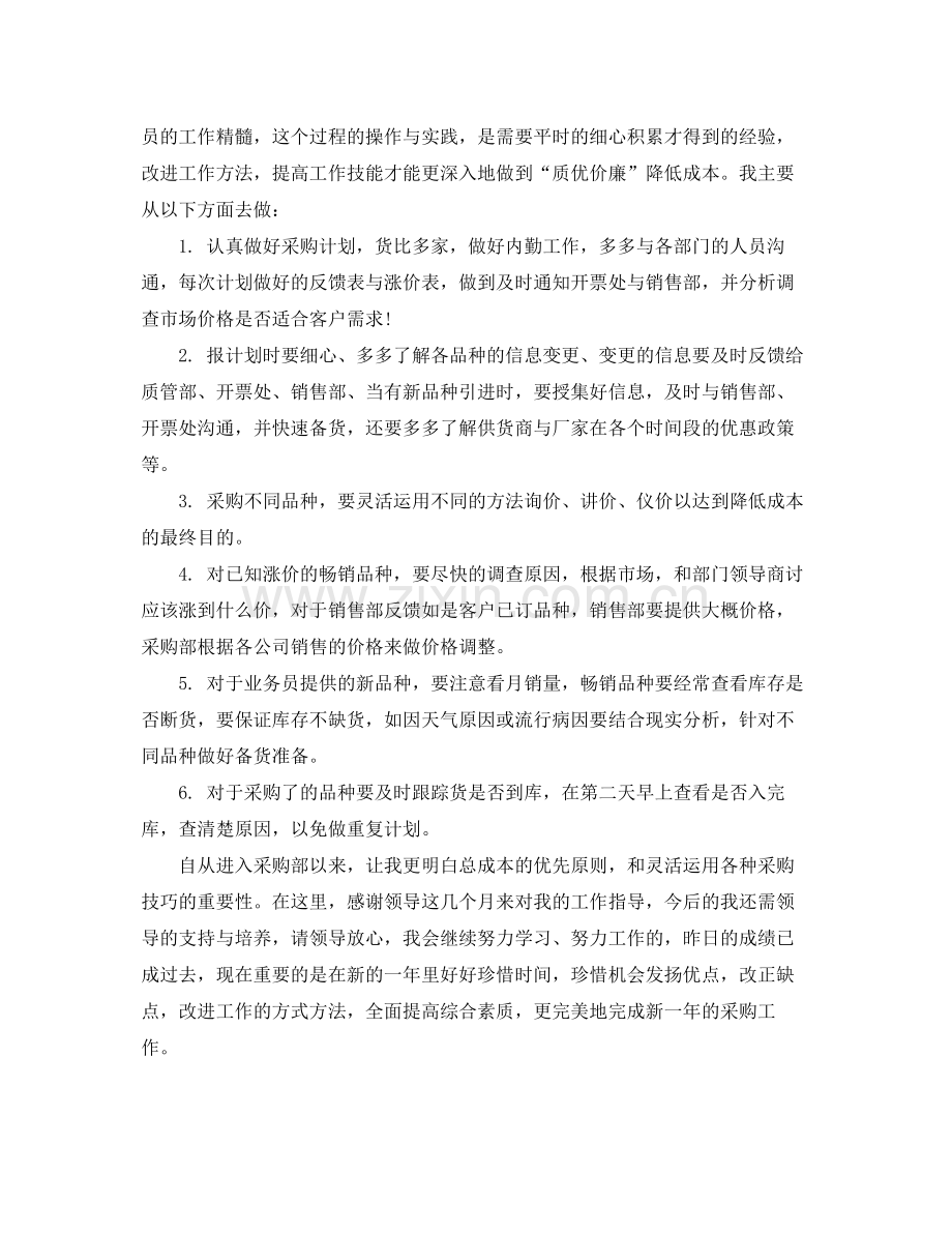 采购员个人试用期工作总结 .docx_第2页