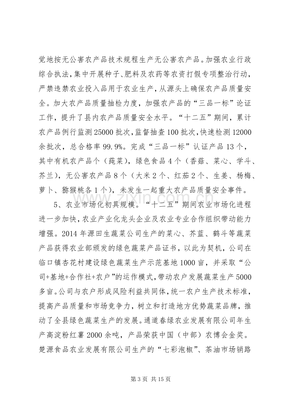 县十三五农业产业发展规划.docx_第3页