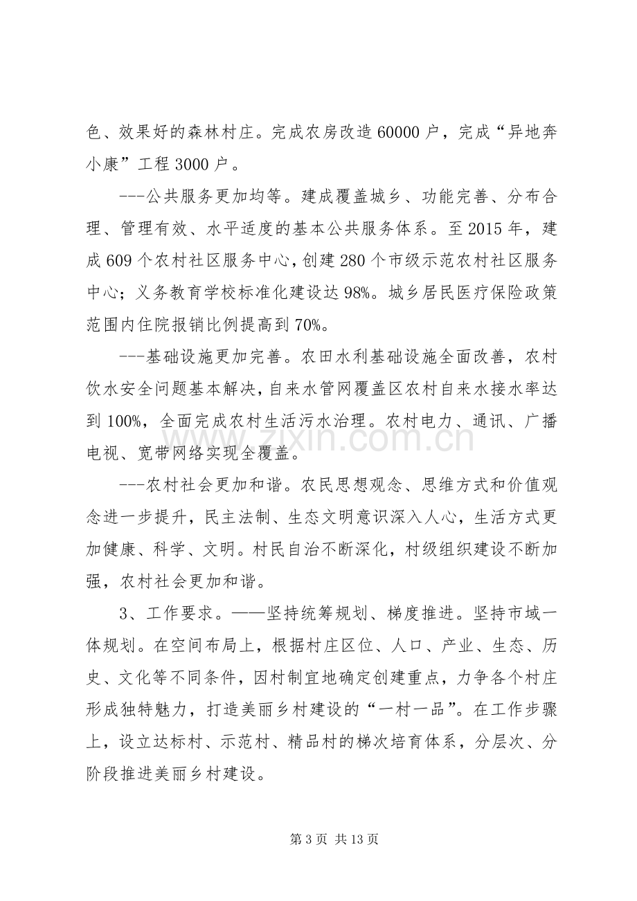 XX省美丽乡村建设三年行动计划 .docx_第3页