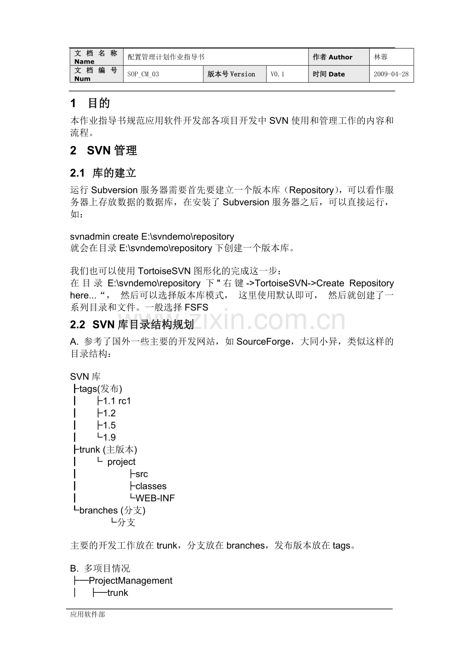 SOP-CM-V1.0(SVN管理及使用作业指导书).doc_第3页