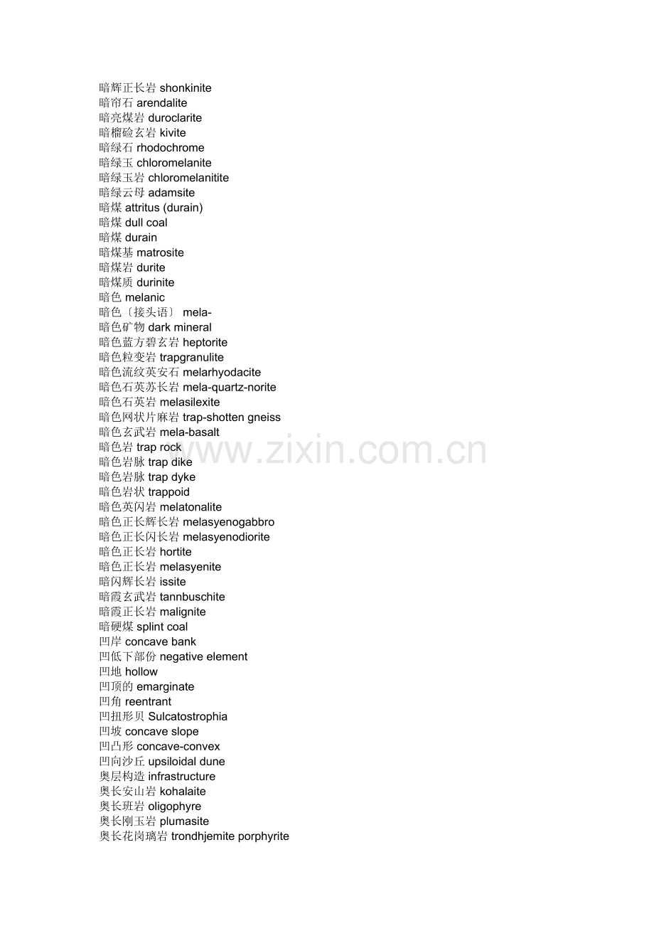 地质学专业英语词汇.doc_第3页