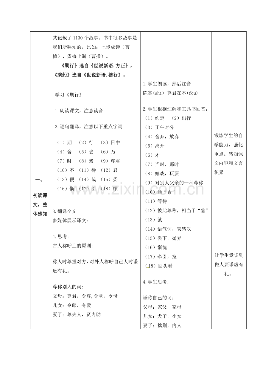 七年级语文上册 22 世说新语教案 语文版-语文版初中七年级上册语文教案.doc_第2页