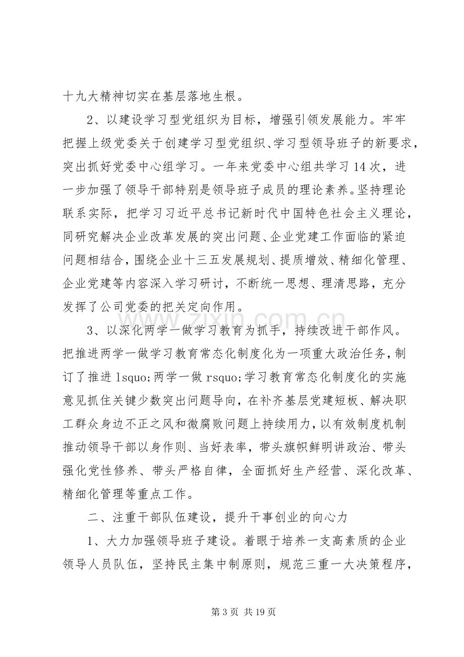 公司党委XX年总结及XX年计划.docx_第3页