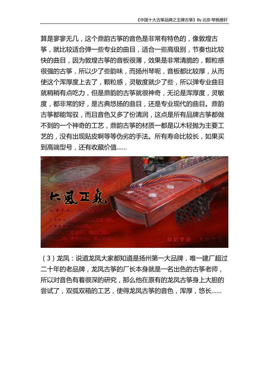 中国十大古筝品牌之王牌古筝.doc_第2页