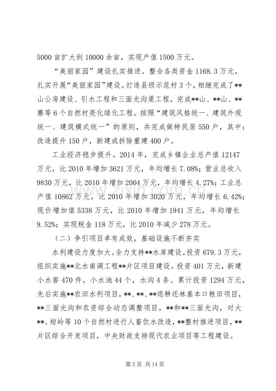 乡十二五工作总结和十三五工作规划.docx_第2页