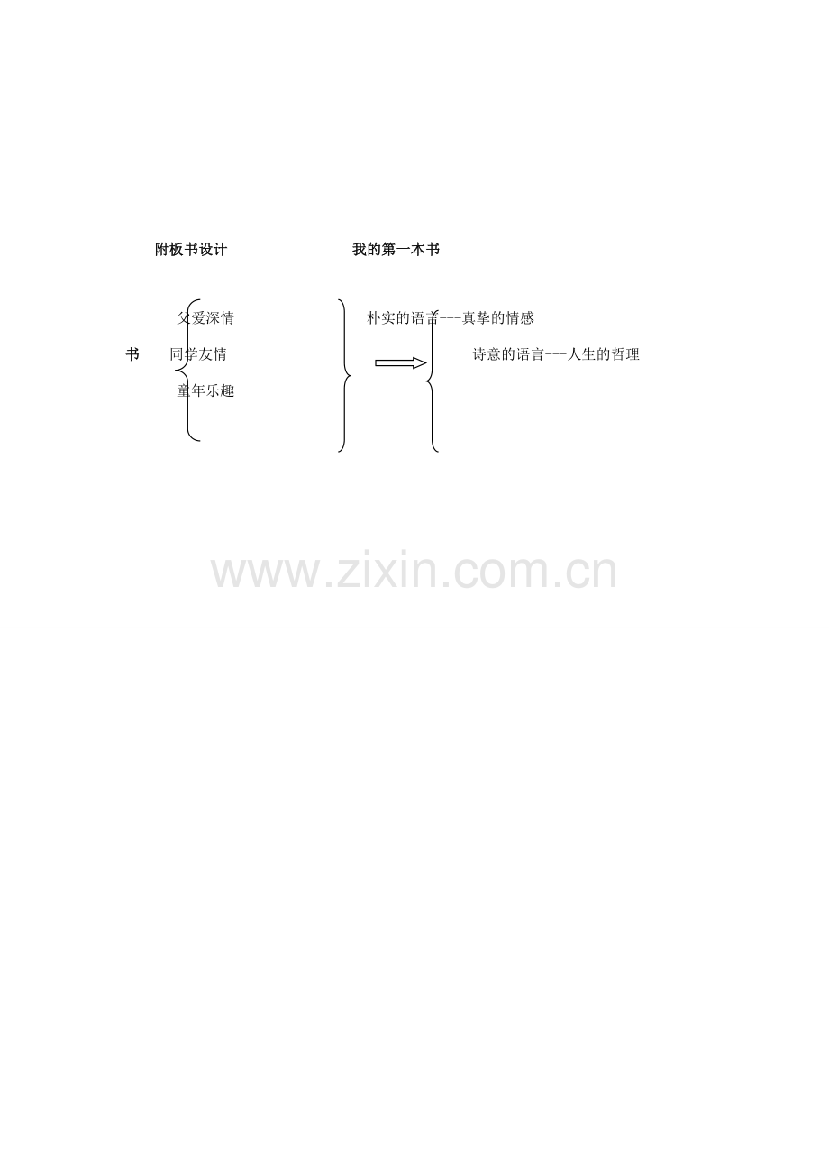 浙江省泰顺县新城学校八年级语文下册《我的第一本书》教学设计 新人教版.doc_第3页