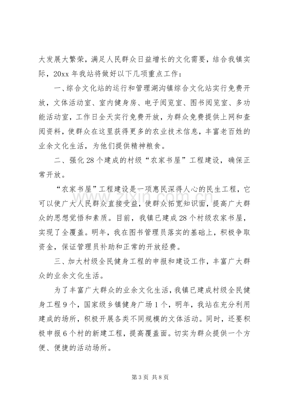 乡镇文化站工作计划 .docx_第3页