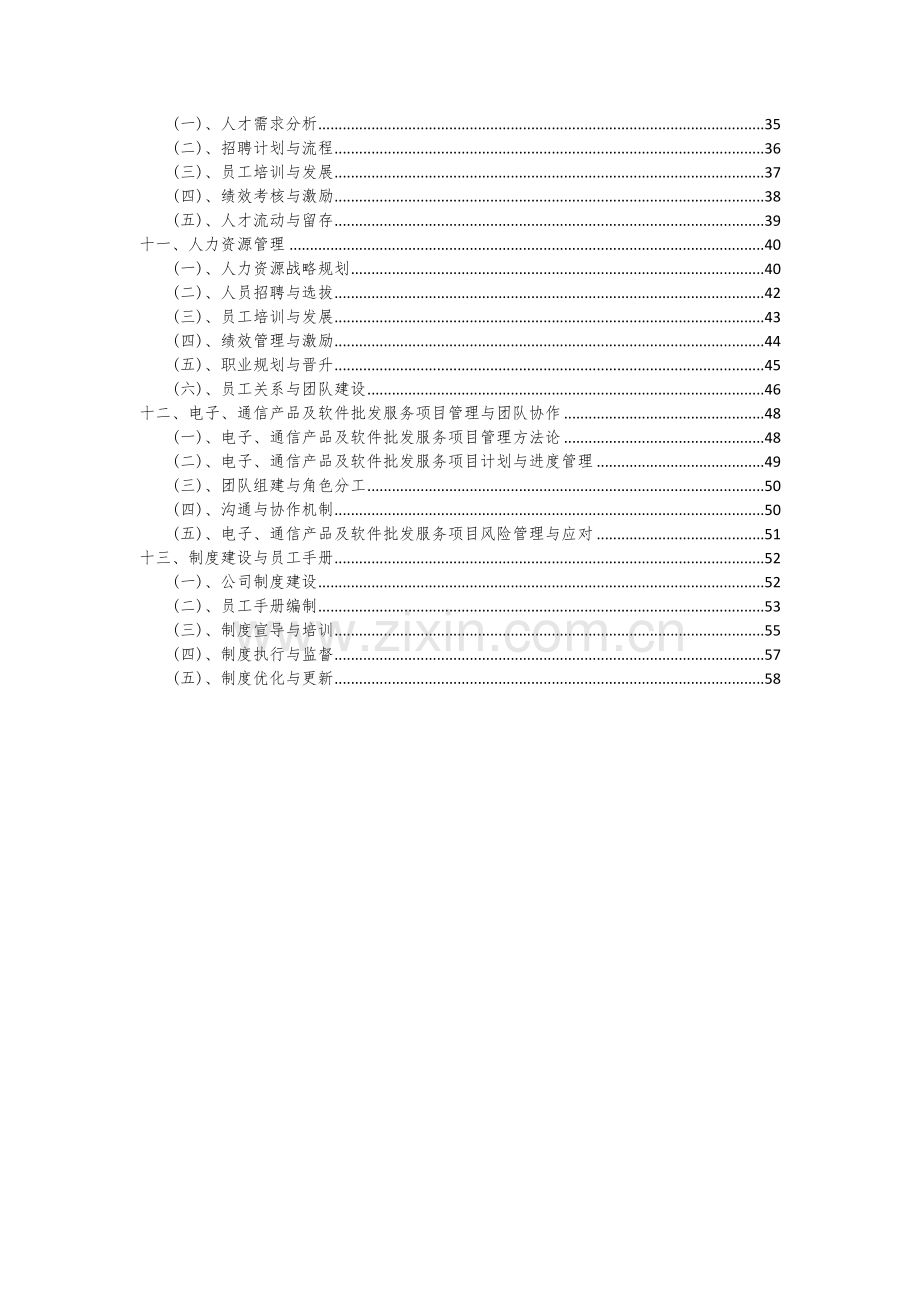 电子、通信产品及软件批发服务项目可行性分析报告.docx_第3页