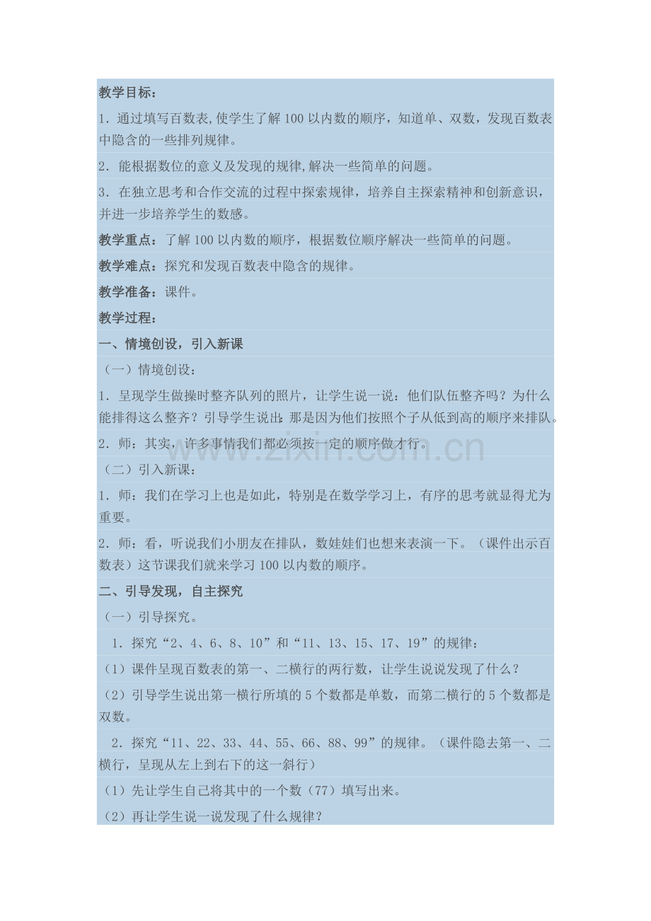 小学数学人教2011课标版一年级100以内数的读写-(5).doc_第1页