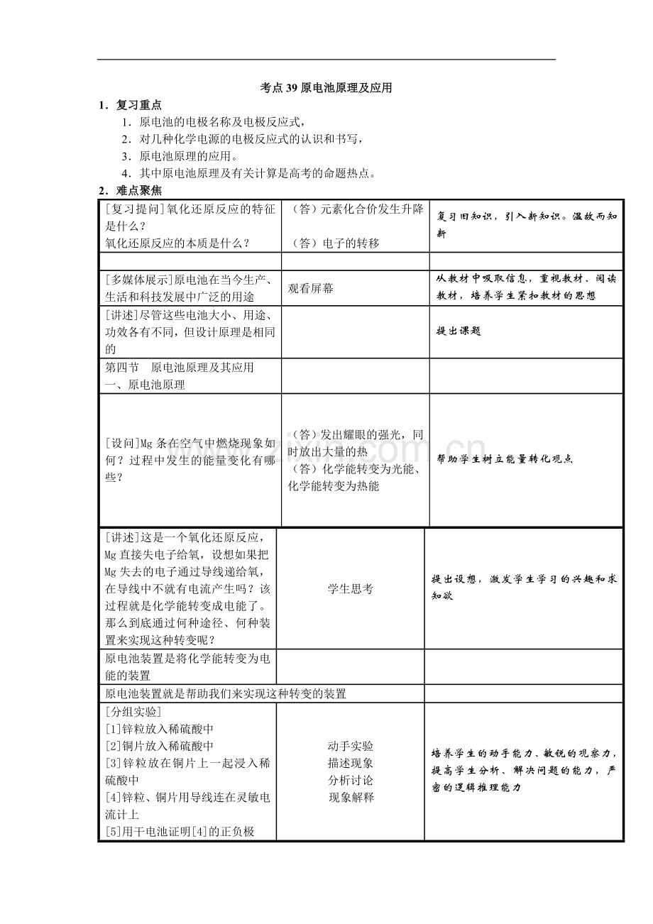 高中化学精讲_原电池原理及应用.doc_第1页