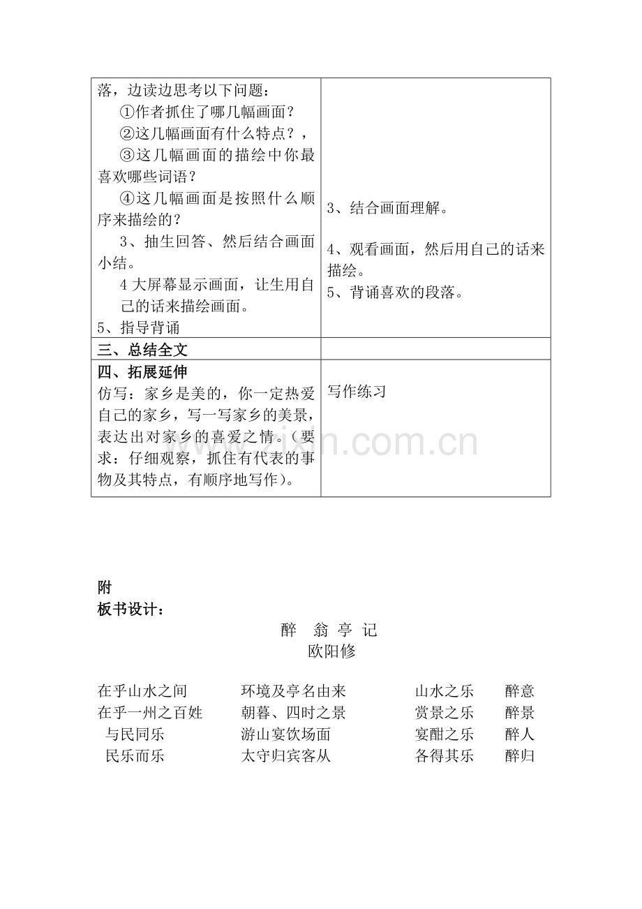 八年级语文下册醉翁亭记教学设计语文版.doc_第2页