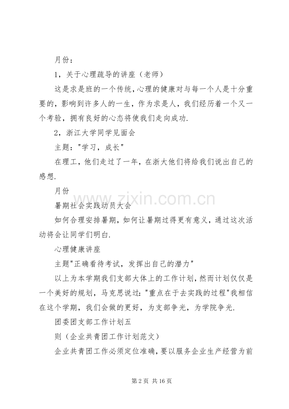 团委团支部工作计划.docx_第2页