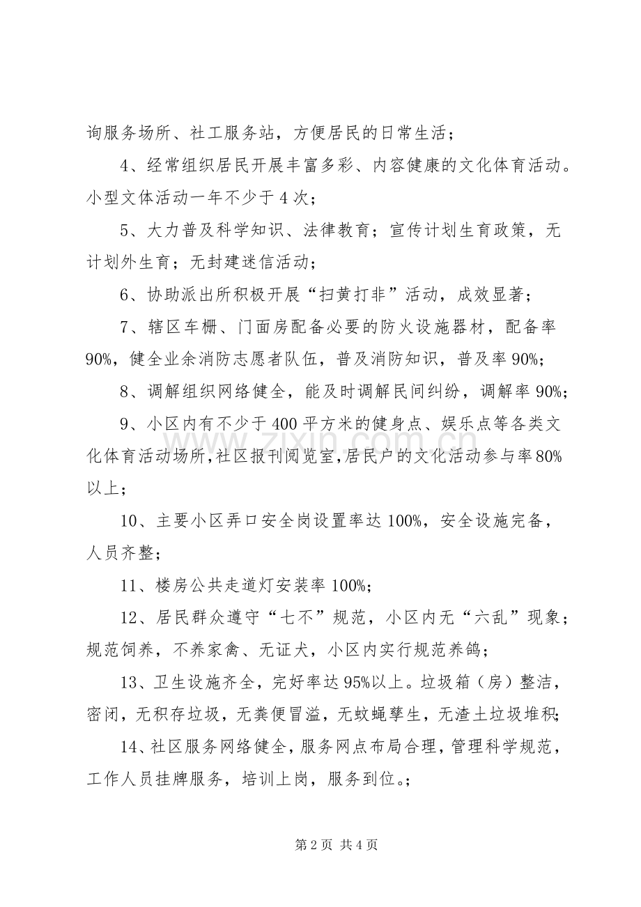 创建文明社区工作计划.docx_第2页