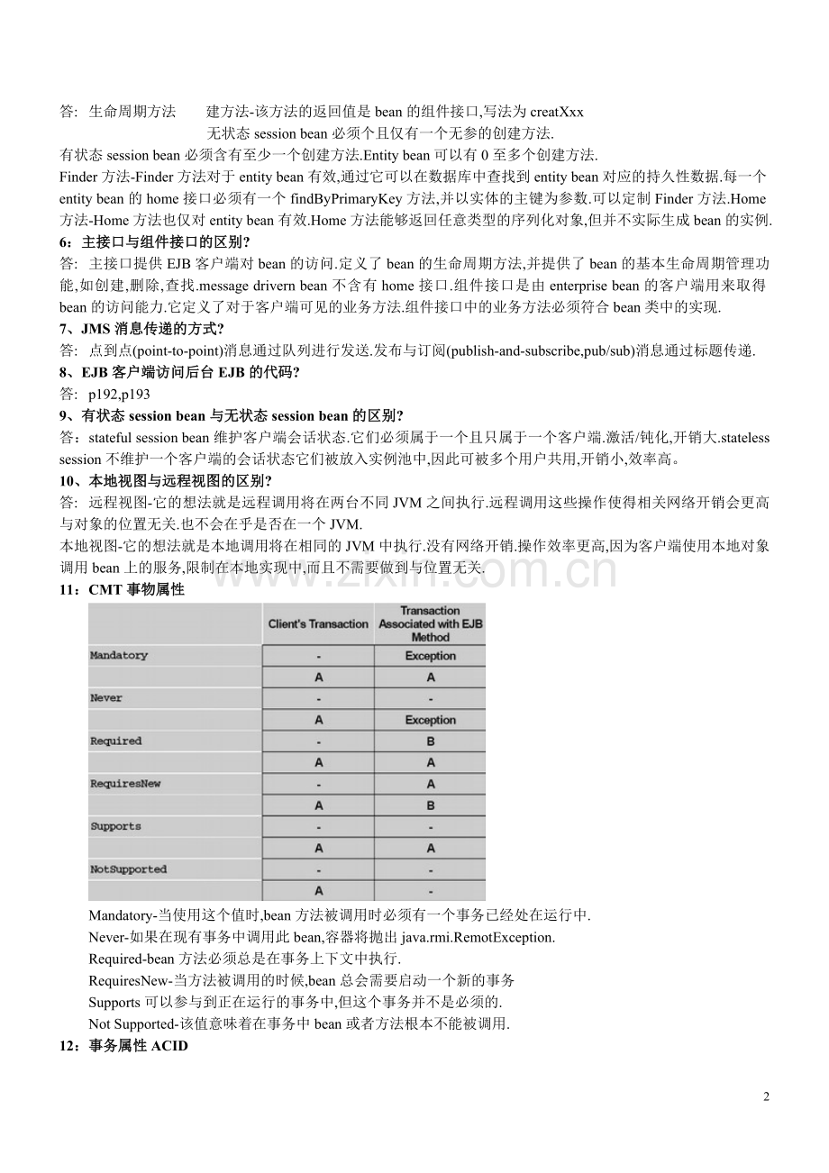 java面试题（内容覆盖率蛮全的）.doc_第2页