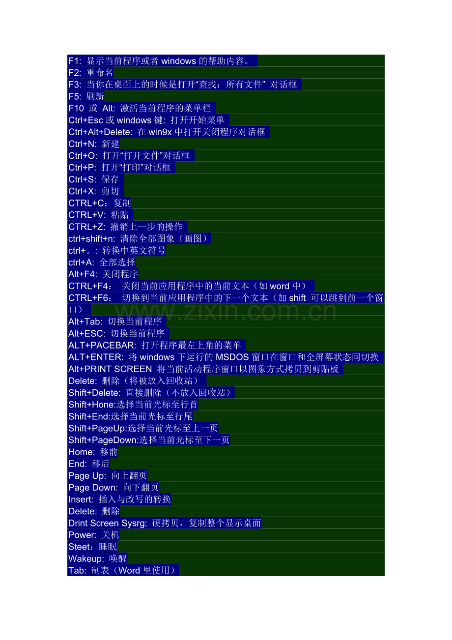 计算机键盘快捷键.doc_第1页