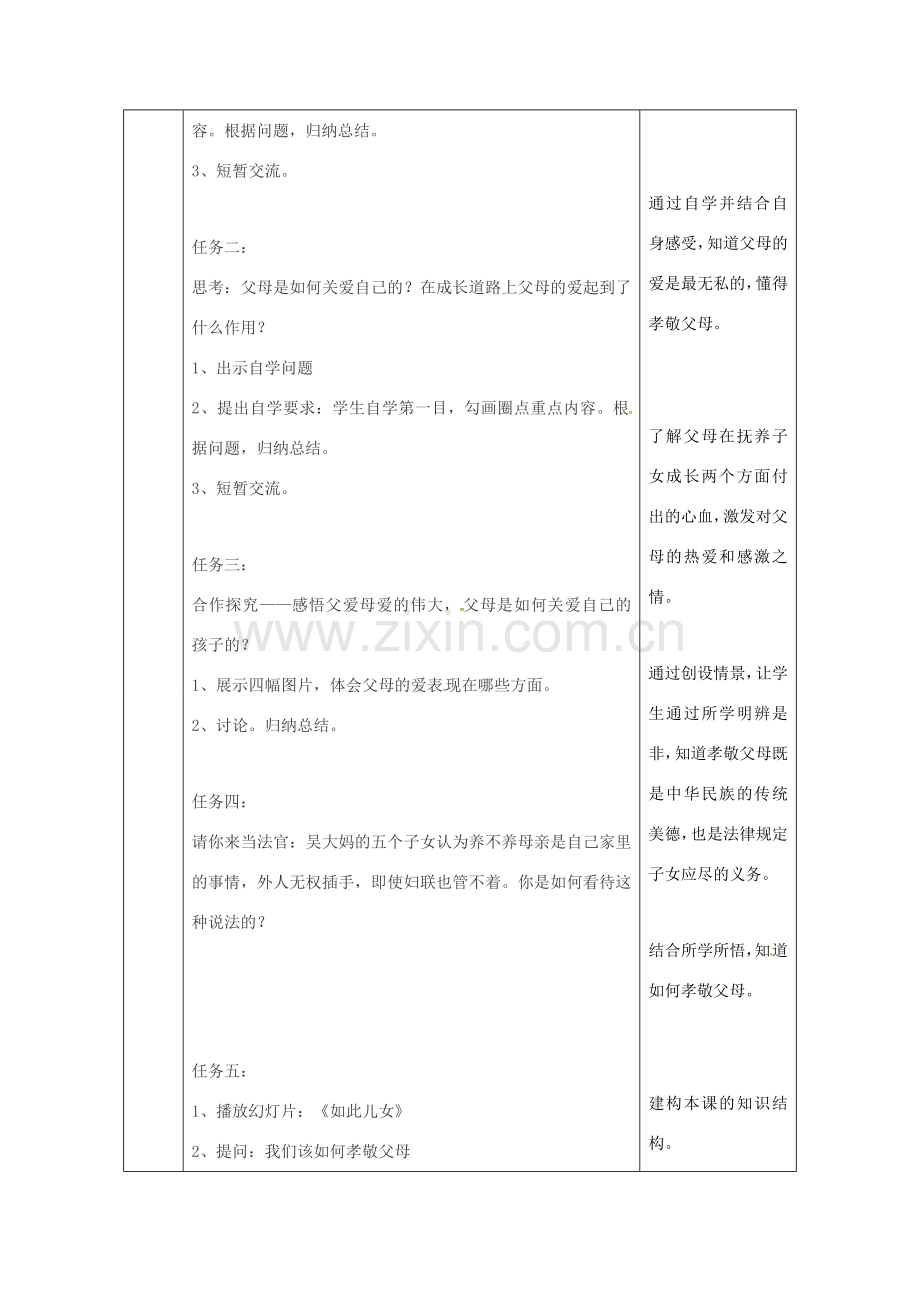 陕西省石泉县八年级道德与法治上册 第一单元 让爱驻我家 第1课 相亲相爱一家人 第1框 家温馨的港湾教案 鲁人版六三制-鲁人版初中八年级上册政治教案.doc_第2页