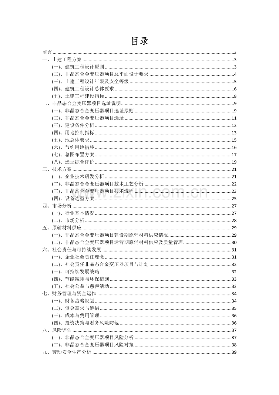 非晶态合金变压器项目可行性研究报告.docx_第2页