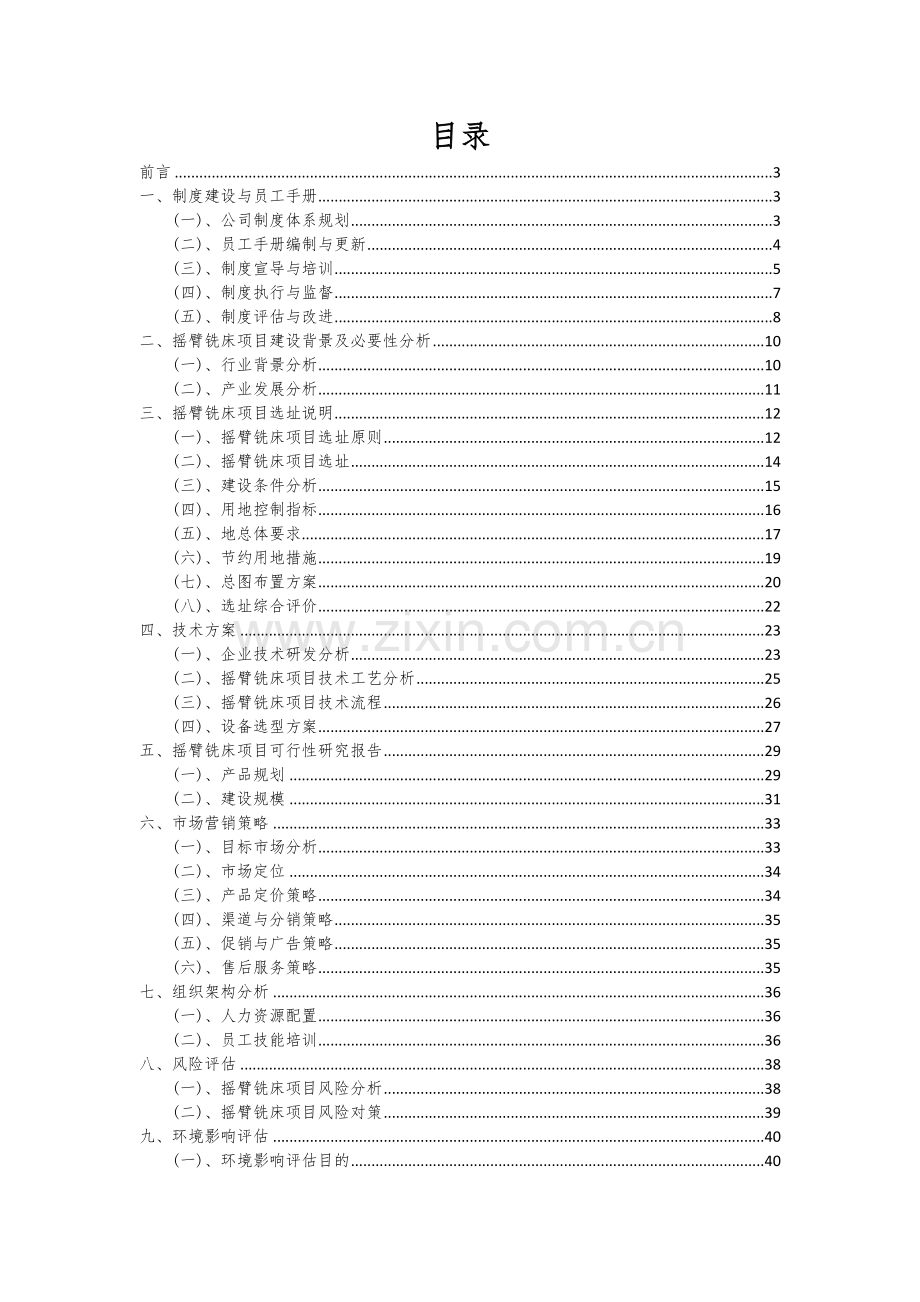 摇臂铣床项目可行性分析报告.docx_第2页