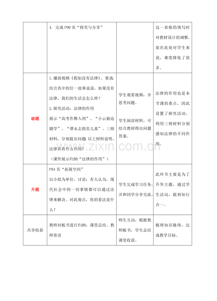 （秋季版）七年级道德与法治下册 第四单元 走进法治天地 第九课 法律在我们身边 第2框 法律保障生活教案 新人教版-新人教版初中七年级下册政治教案.doc_第3页