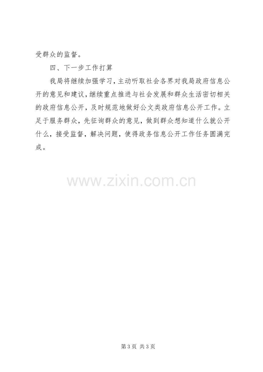 XX年规划局信息公开工作总结 .docx_第3页