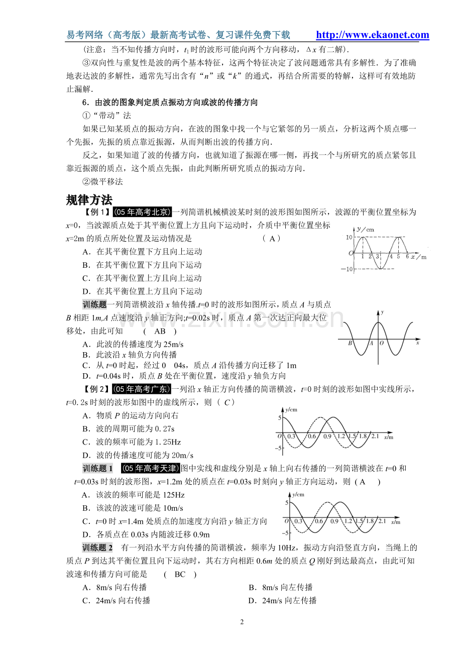 专题十七简谐运动和机械波.doc_第2页