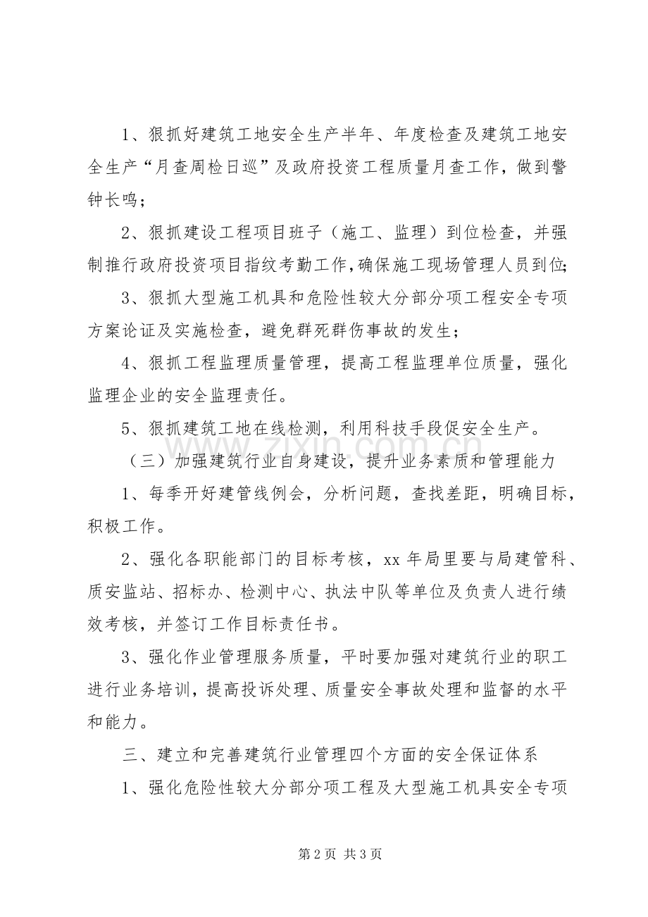 XX年建筑行业安全管理工作计划.docx_第2页