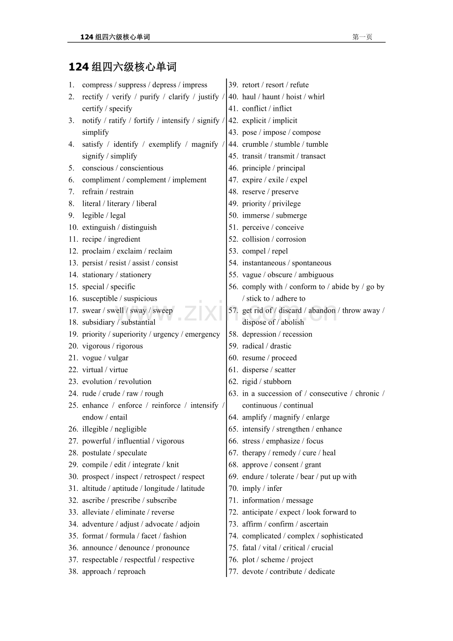 四六级124组核心单词.doc_第1页