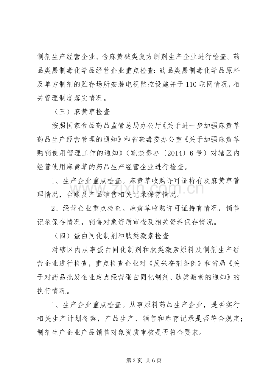 特殊药品监督检查工作计划.docx_第3页