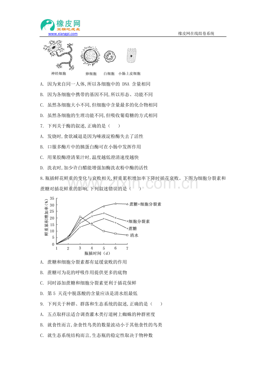 2015年高考试题——生物(江苏卷)Word版含答案.doc_第2页